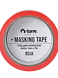 Cinta Masking Tape color roja 24 mm x 28 mt Torre - Miniatura 4