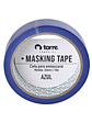 Cinta Masking Tape color azul 24 mm x 28 mt Torre - Miniatura 5