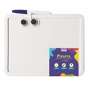 Pizarra Acrilica Magnetica Escolar con borde blanco 21,7 x 28 cm Torre