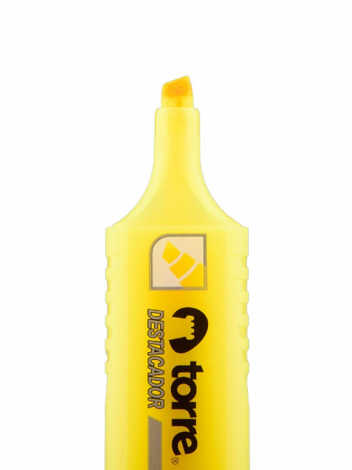 Destacador Punta Biselada Plano Amarillo Torre 1