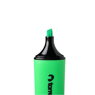 Destacador Punta Biselada Plano Verde Neon 2.0 Torre