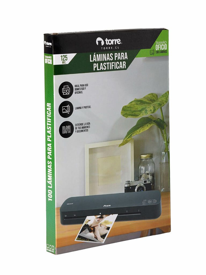Laminas para plastificar tamaño oficio 125 micrones 100 unidades 3