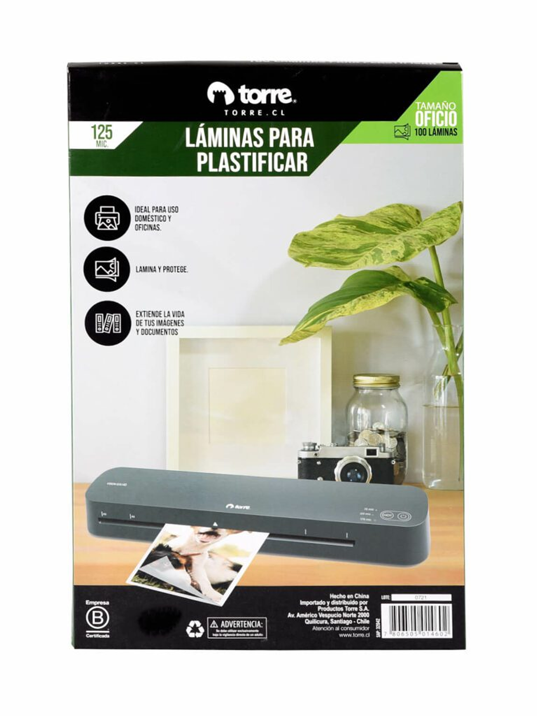 Laminas para plastificar tamaño oficio 125 micrones 100 unidades 2