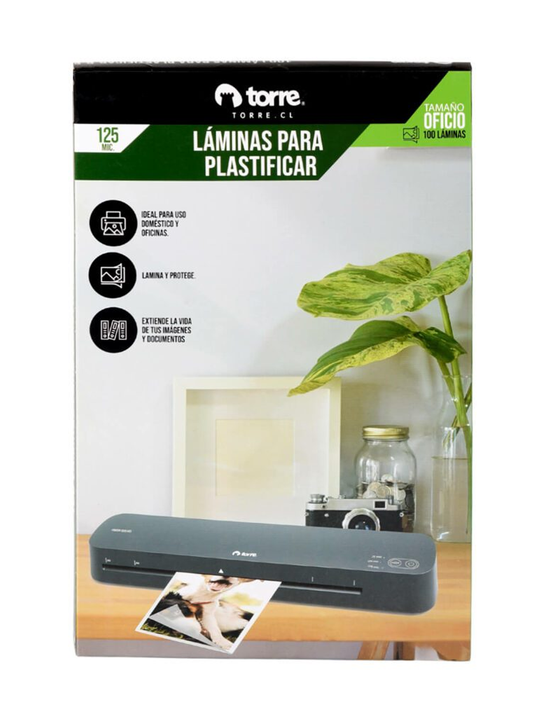 Laminas para plastificar tamaño oficio 125 micrones, 5 unidades (sueltas a granel) 1