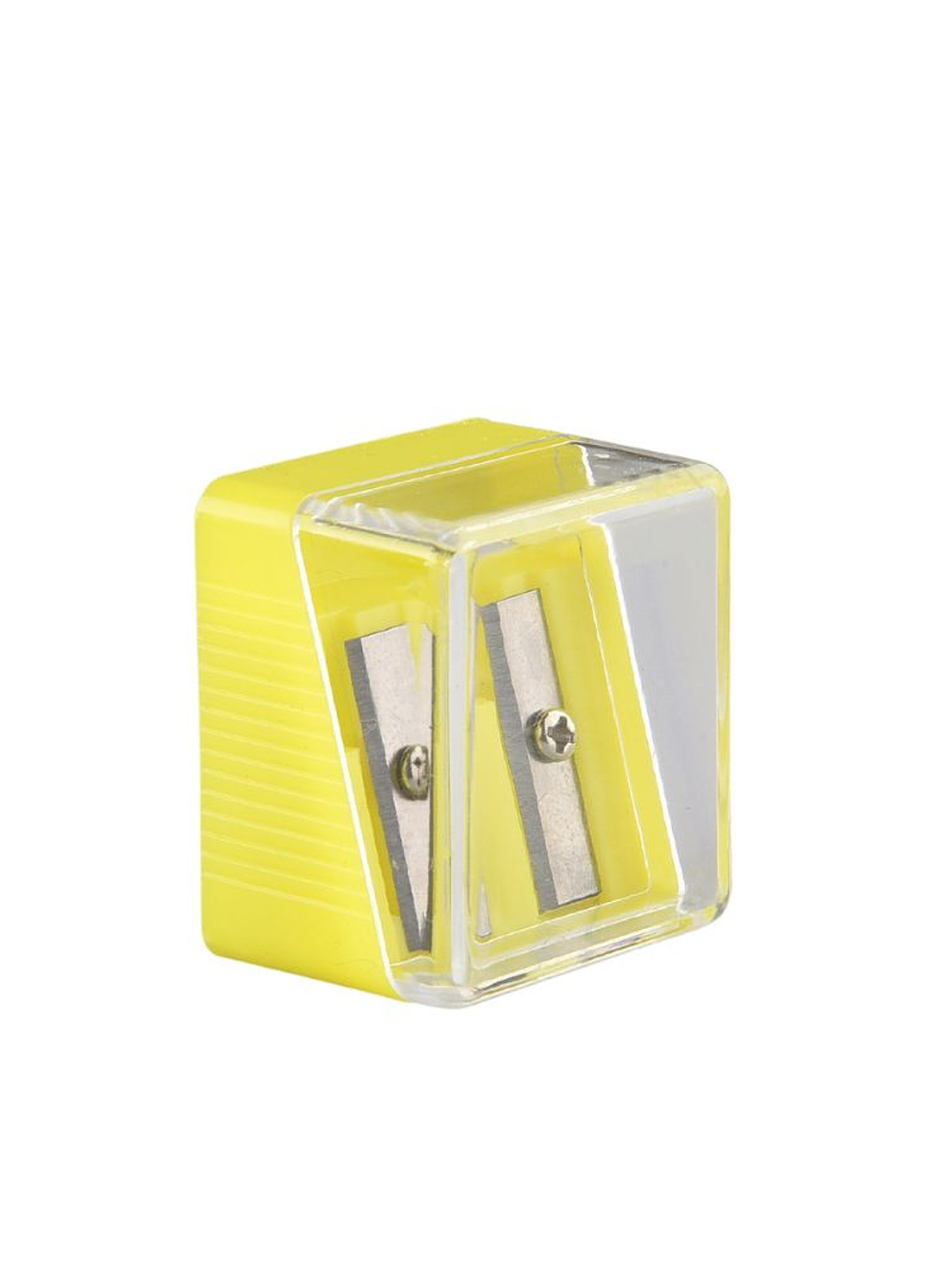 Sacapunta plástico con depósito 2 orificios 1