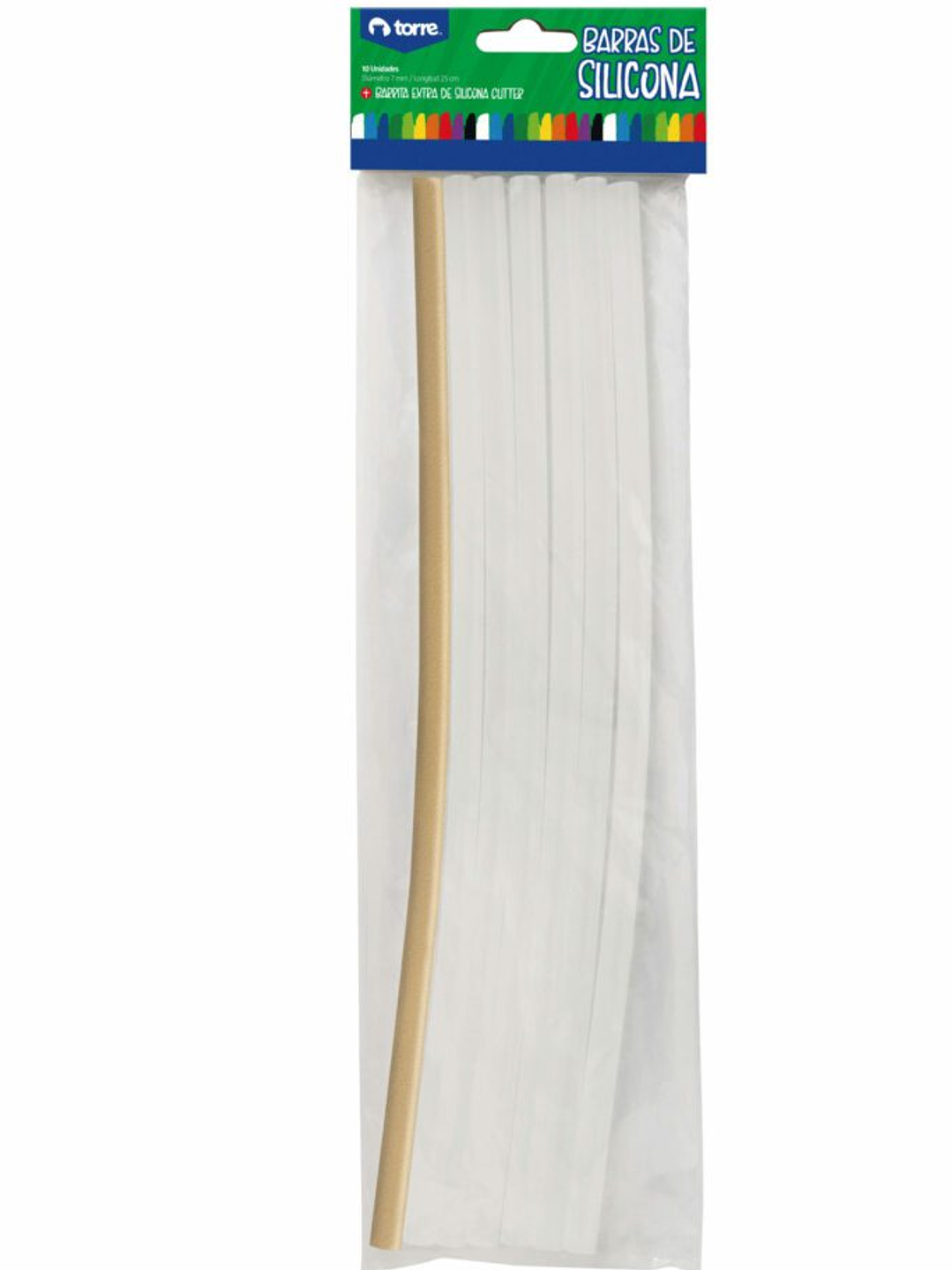Barras De Silicona 10 Unid. + Barra Glitter 1