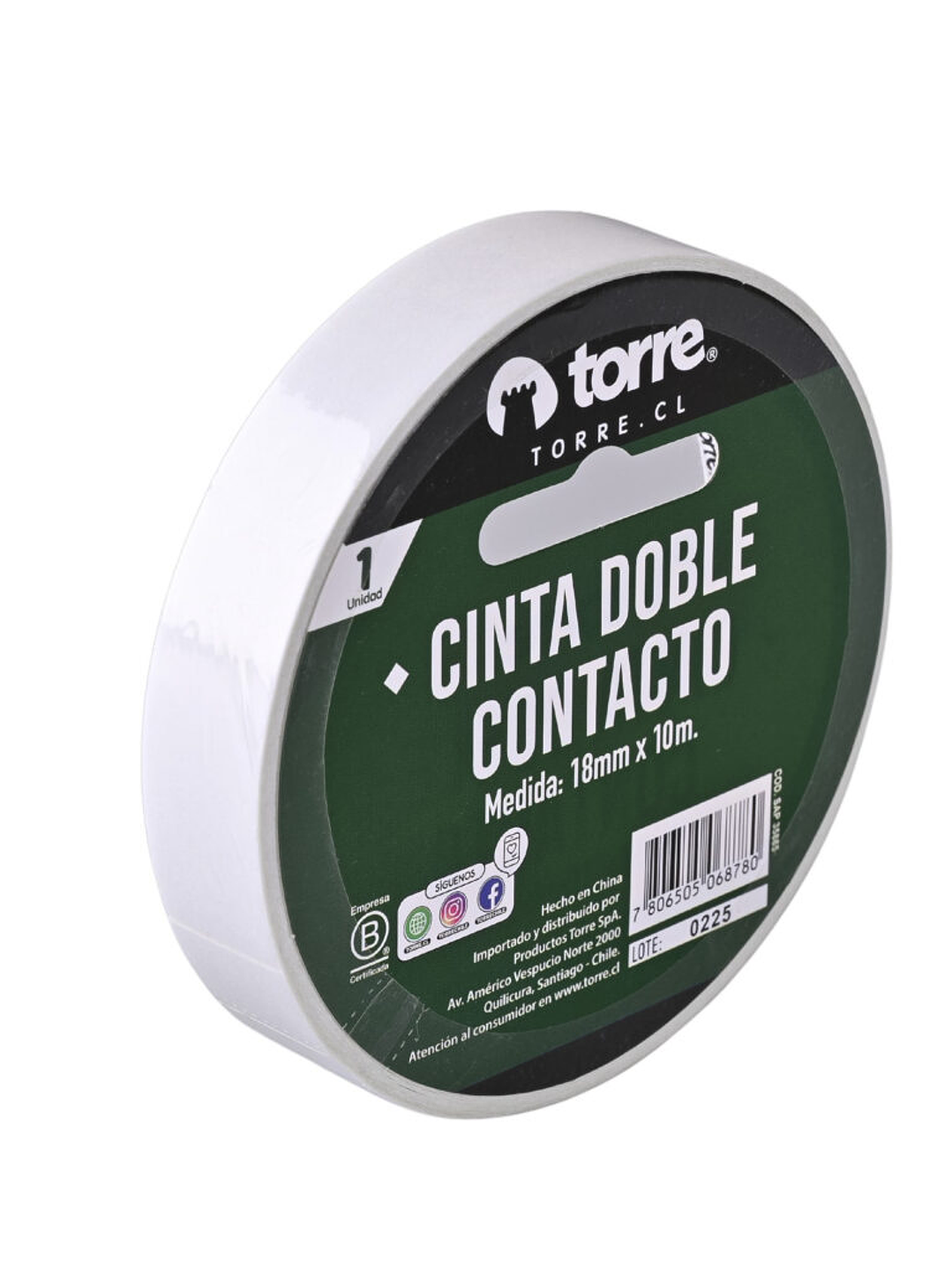 Cinta Doble Contacto 18Mmx10M Torre 5