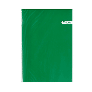 Carpeta Archivador Plastificado Verde Torre