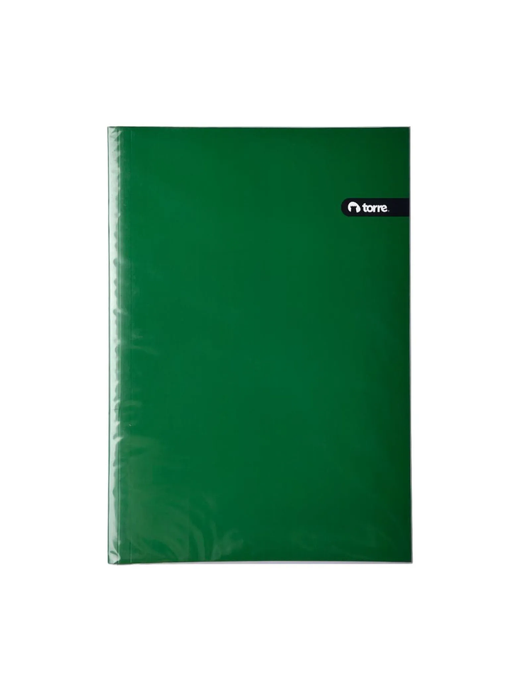 Carpeta Archivador Plastificado Verde Torre 4