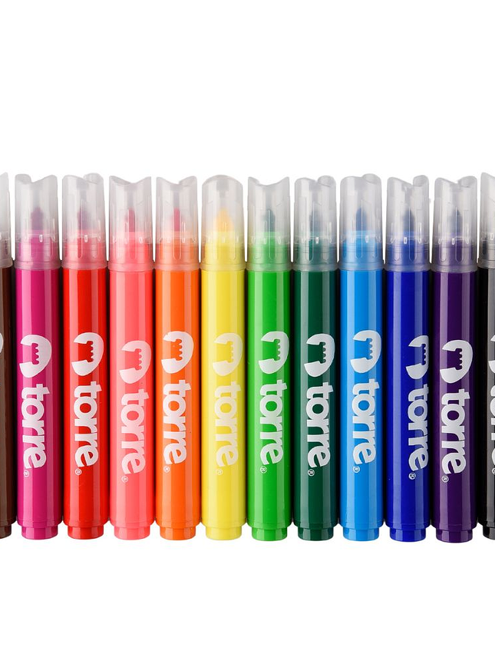 Plumones Dibujo Jumbo 12 Colores 2