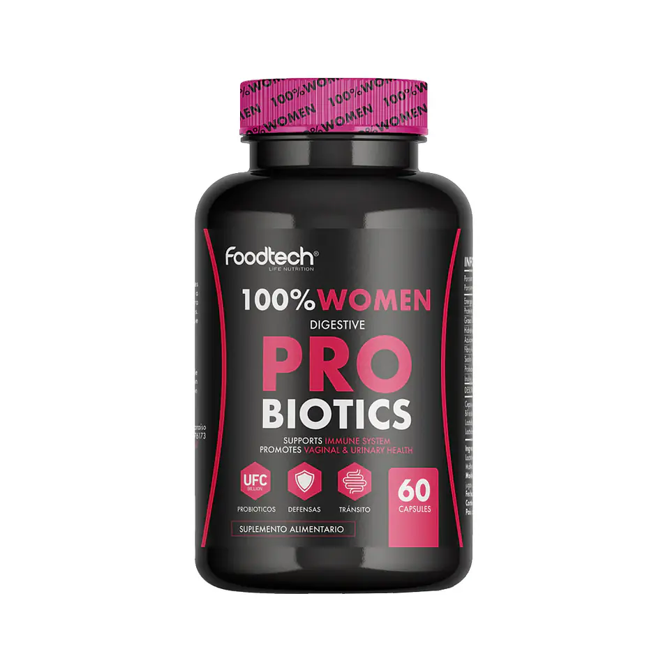 Probióticos - 100% Women Digestive Probiotics 60 caps 1