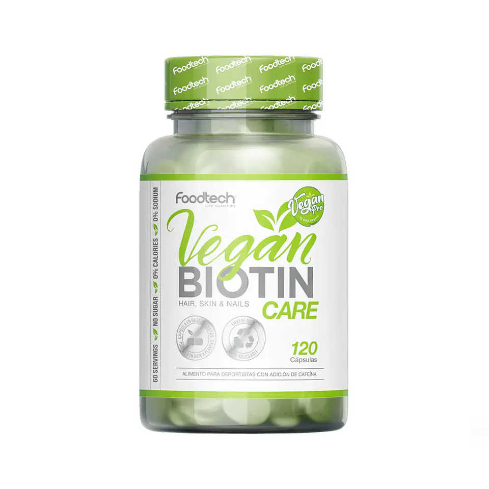 Biotina - Vegan Biotin Care 120 Cápsulas 1