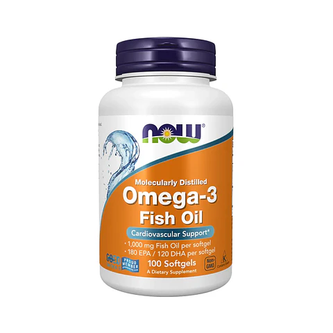 Omega 3 1000mg 100 Softgel - Now Foods Sin sabor