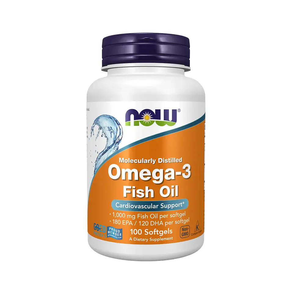 Omega 3 1000mg 100 Softgel - Now Foods Sin sabor 1