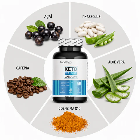 Quemador de Grasa Natural - Keto Weight Loss 60 cápsulas
