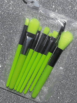 Brochas Neón Verde