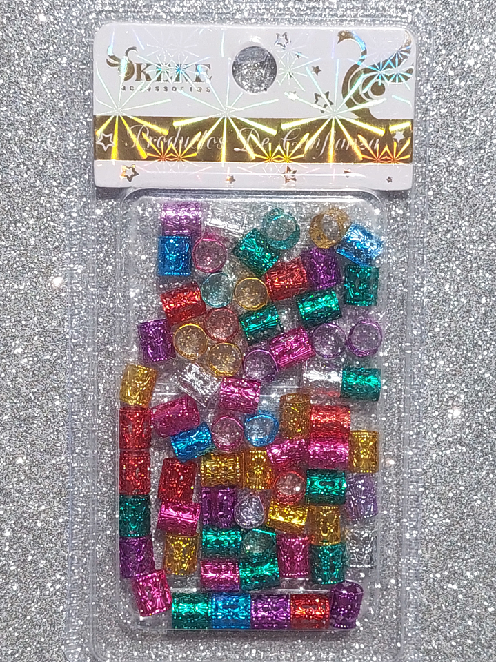 Argollas para peinados Multicolor  1