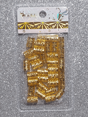 Argollas para peinados Doradas 01 