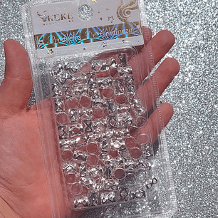 Argollas para peinados Plateadas 01