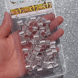 Argollas para peinados Plateadas 02