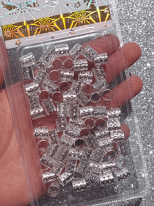 Argollas para peinados Plateadas 02