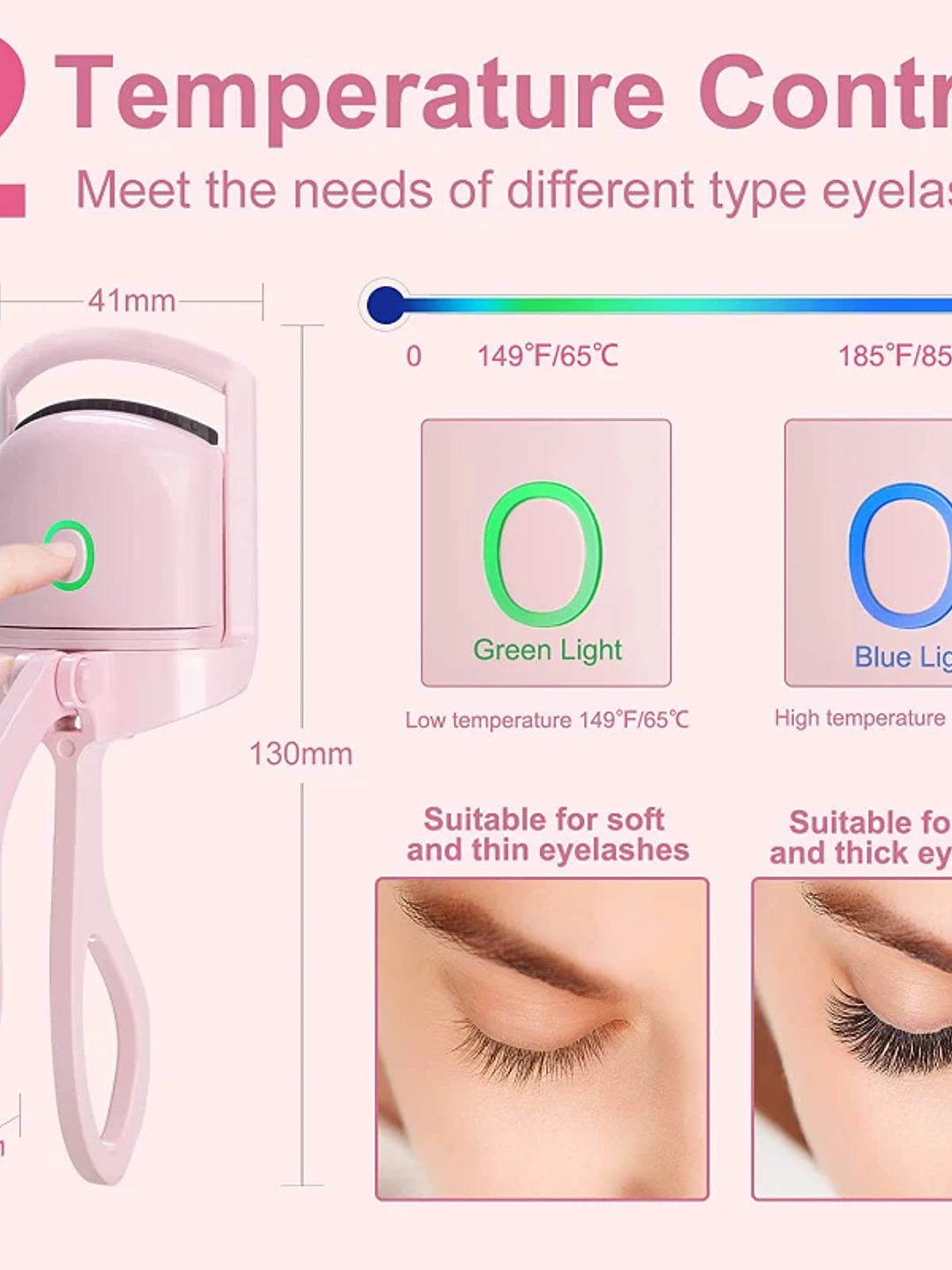 Encrespador Eléctrico USB ROSA CLARO (B) 4