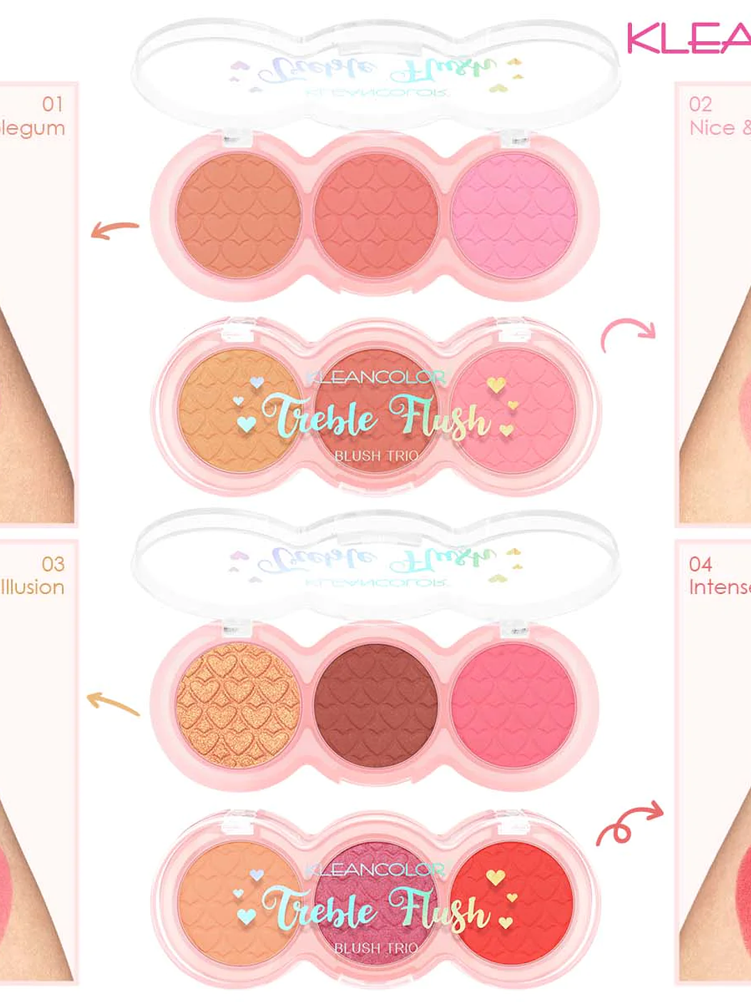 TREBLE FLUSH-BLUSH TRIO / NICE & SPICED  2