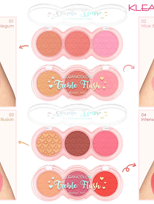 TREBLE FLUSH-BLUSH TRIO / NICE & SPICED 