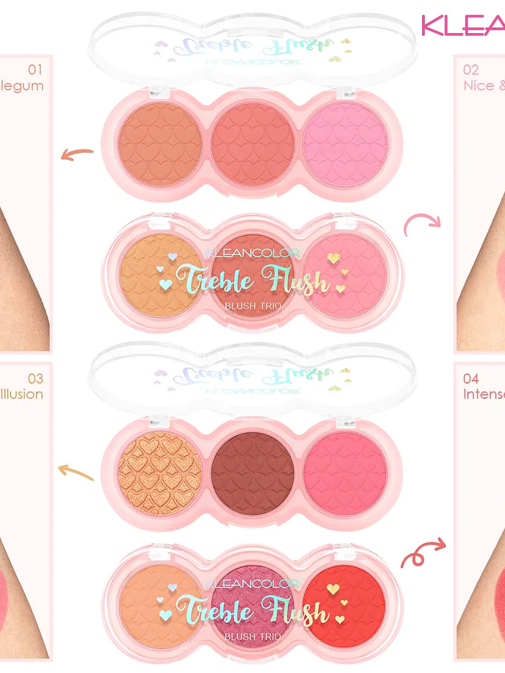 TREBLE FLUSH-BLUSH TRIO / NICE & SPICED  2