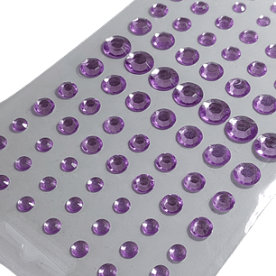 Cristal Adhesivo Círculos Lila