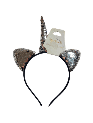 Cintillo Unicornio Plateado