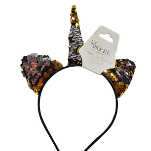 Cintillo Unicornio Dorado/Plateado