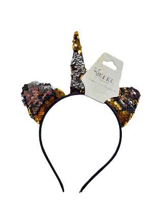 Cintillo Unicornio Dorado/Plateado