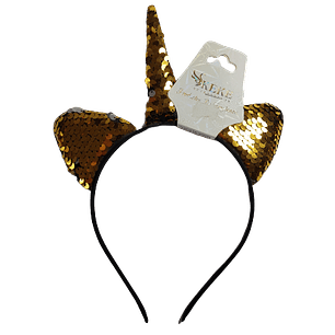 Cintillo Unicornio Dorado/Plateado