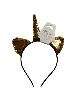 Cintillo Unicornio Dorado/Plateado