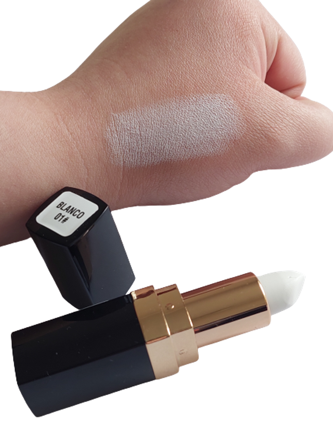 Lápiz Labial Blanco Matte 01  2