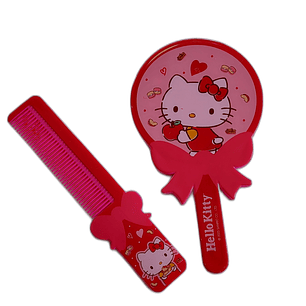 Set Espejo + Peine Hello Kitty
