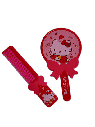 Set Espejo + Peine Hello Kitty