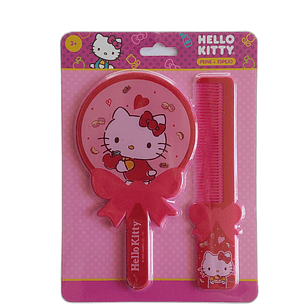 Set Espejo + Peine Hello Kitty