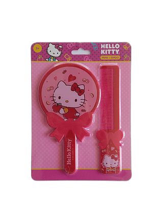 Set Espejo + Peine Hello Kitty