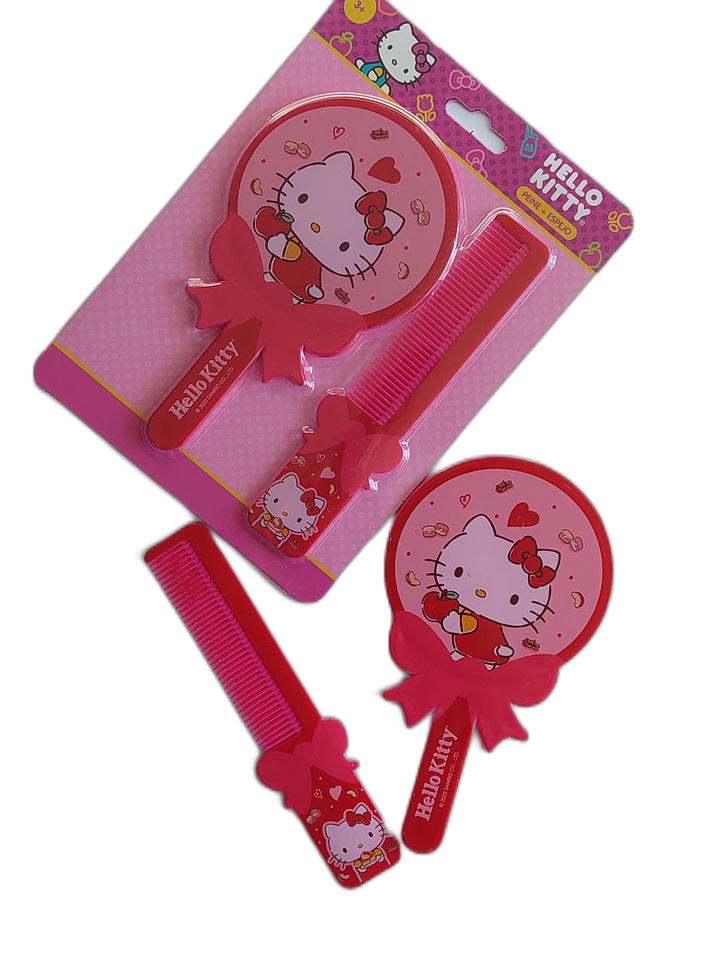 Set Espejo + Peine Hello Kitty 5