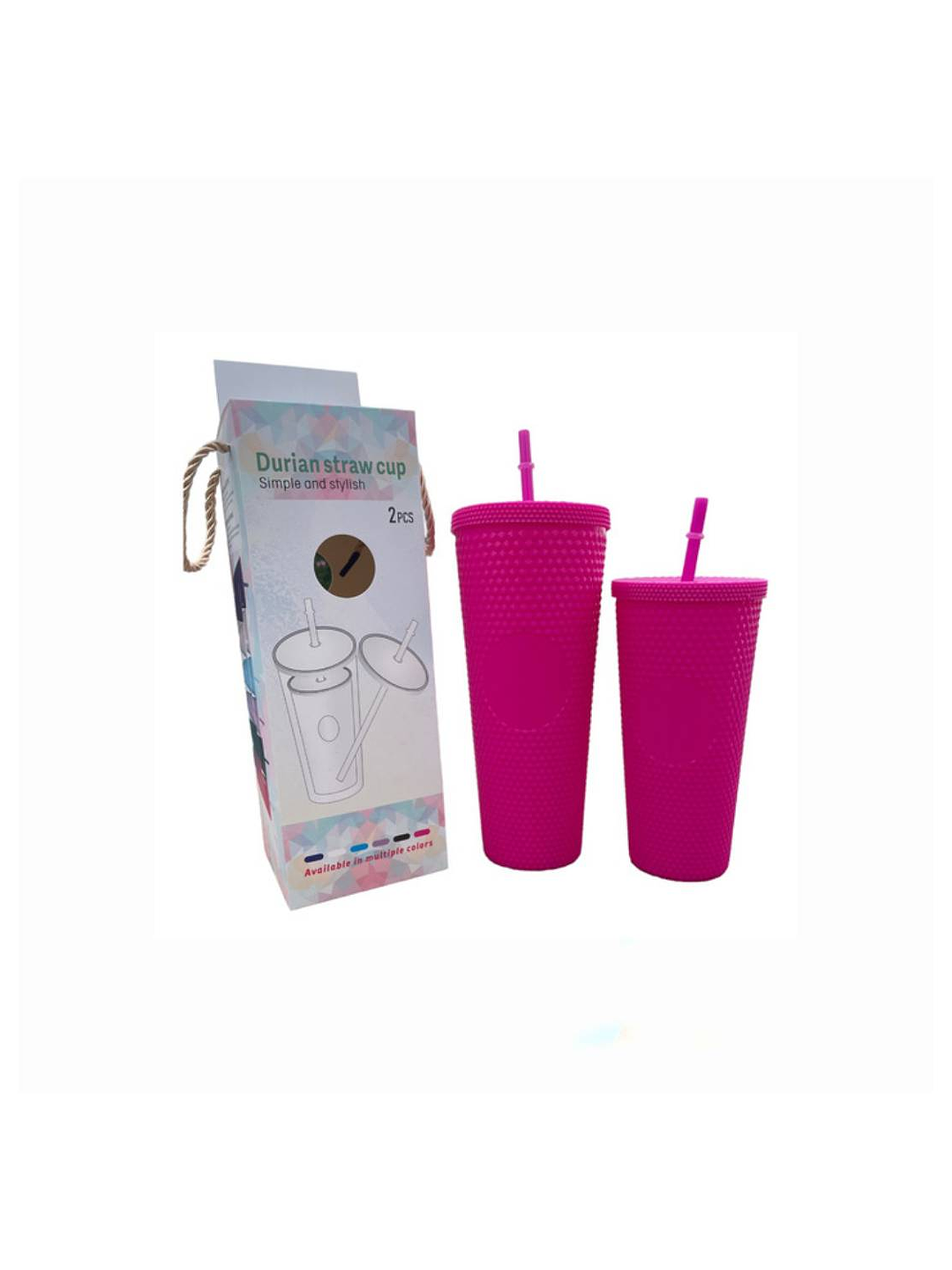 Pack de 2 Vasos Tumbler Fuccia  4