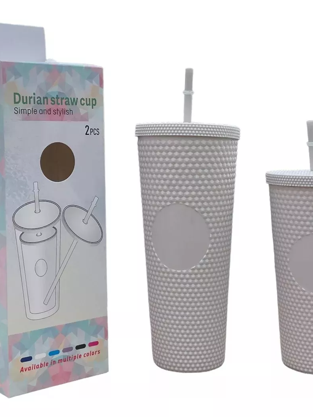 Pack de 2 Vasos Tumbler Blanco  2