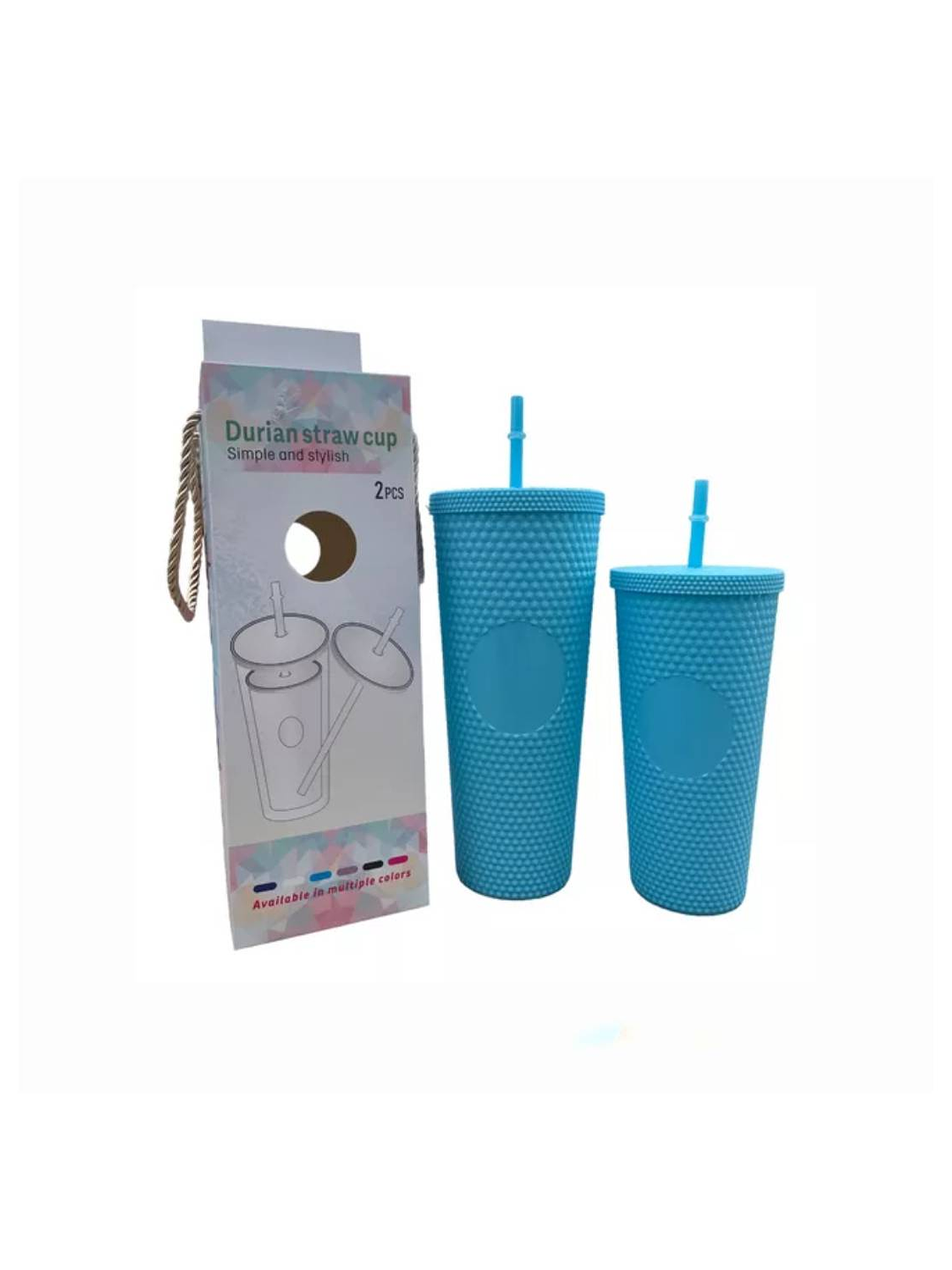 Pack de 2 Vasos Tumbler Celeste  3