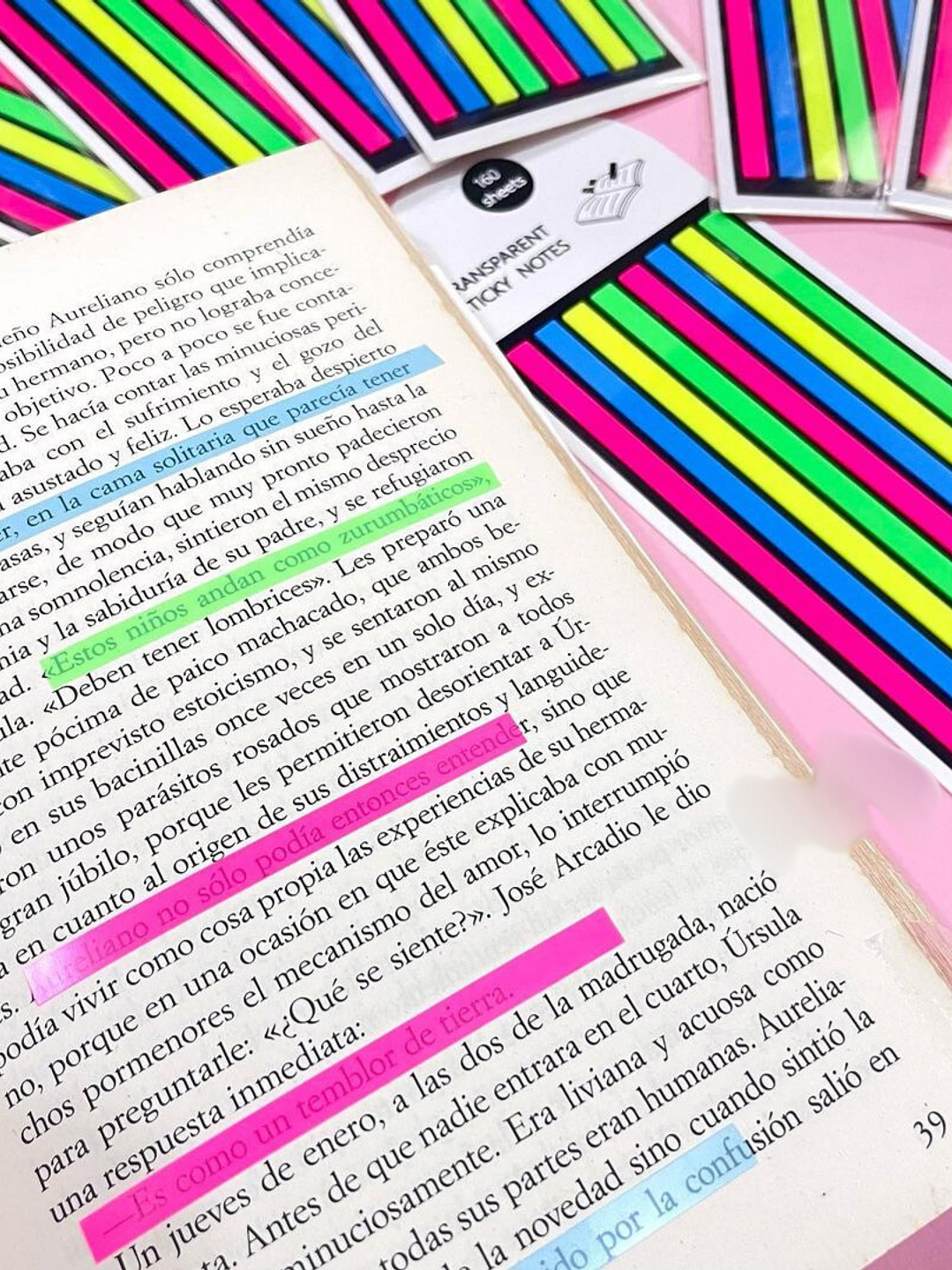 Post - It MarcaTextos - tonos Neón  4