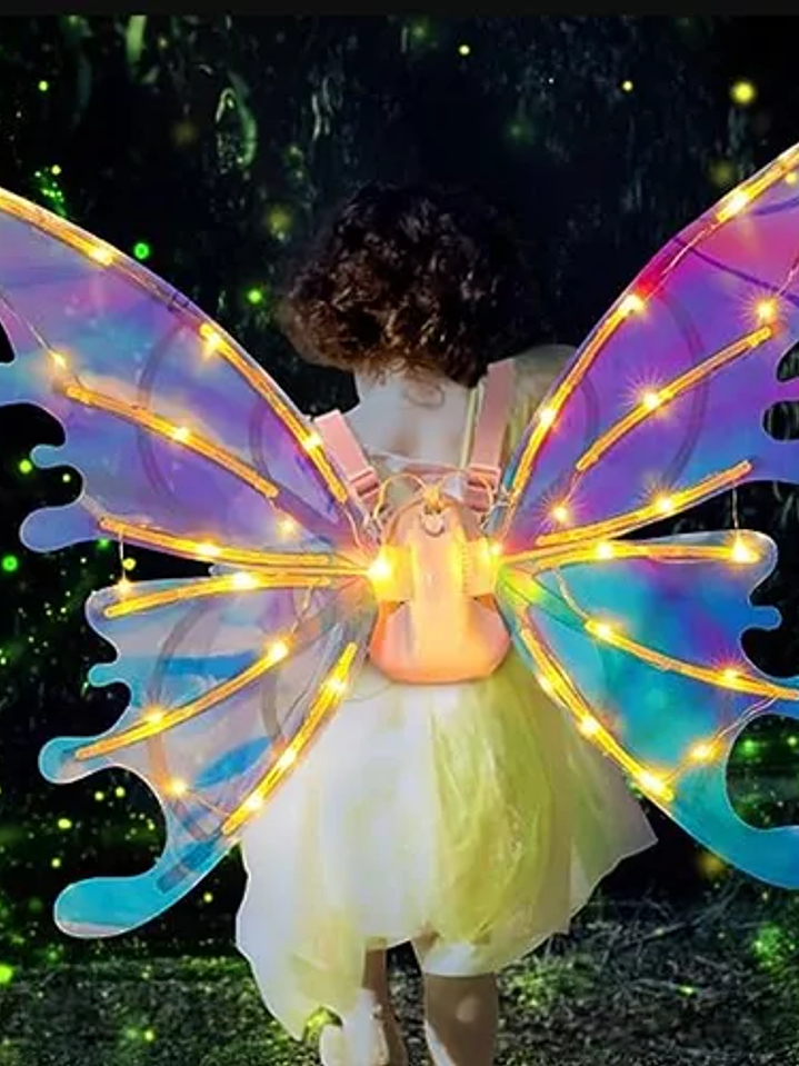 Alas Mariposa Con Luz Led y Movimiento 1