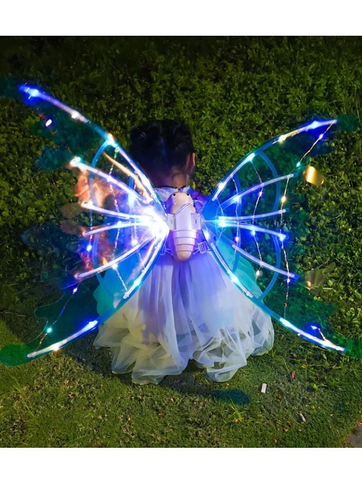 Alas Mariposa Con Luz Led y Movimiento 3