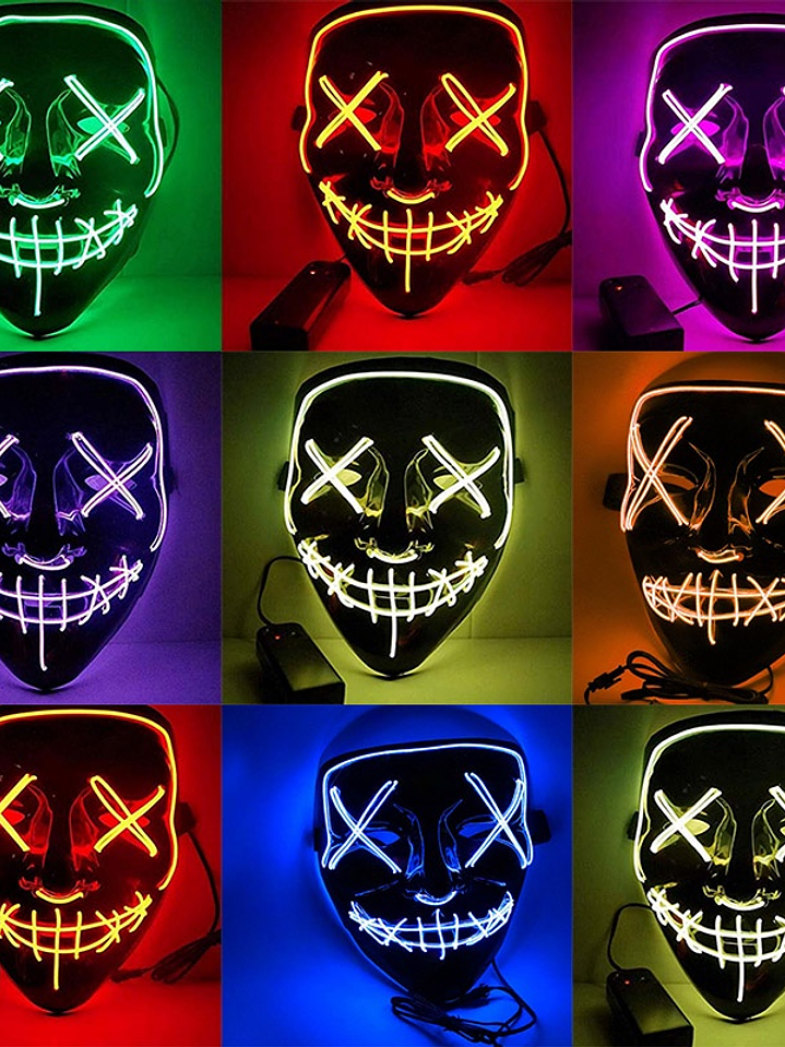Máscara THE PURGE Luz Led NEÓN 2