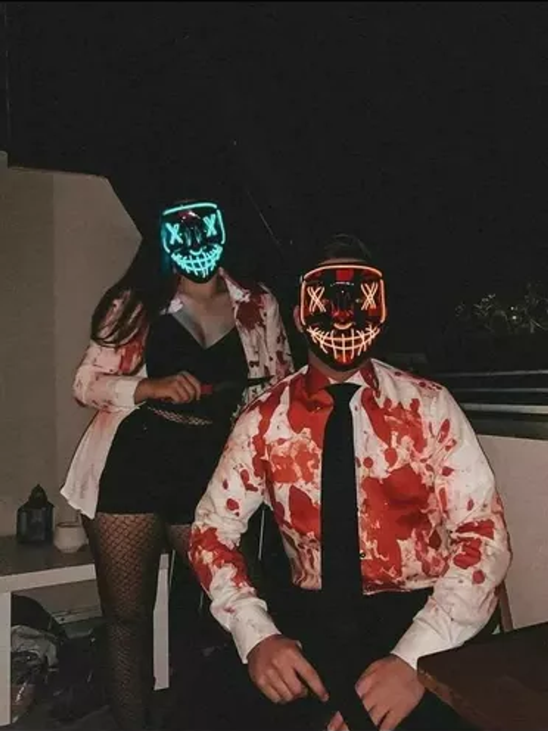 Máscara THE PURGE Luz Led NEÓN 6