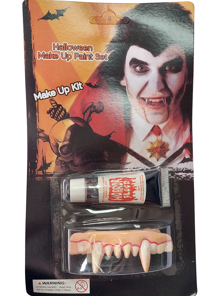 Sangre Falsa con Dientes de Vampiro 1